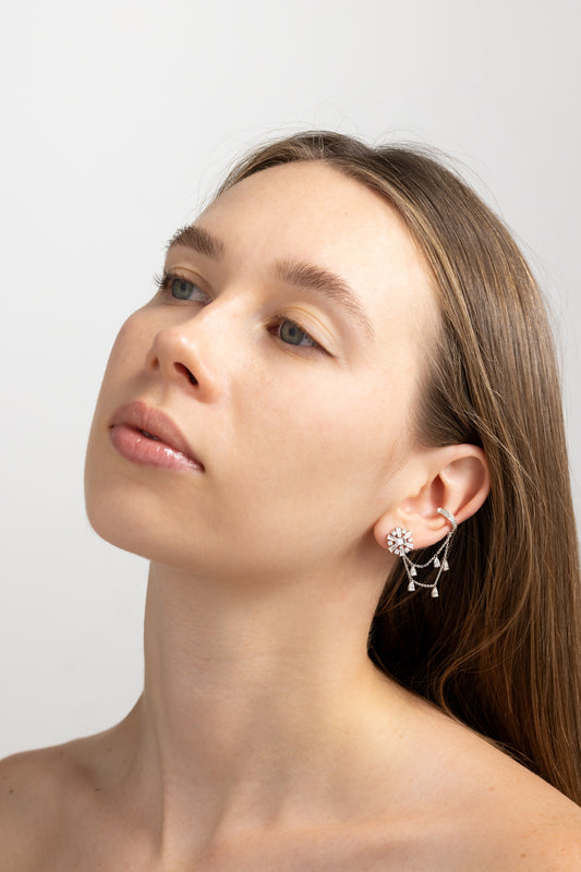 Diamond Stud & Cuff Melt on Chain