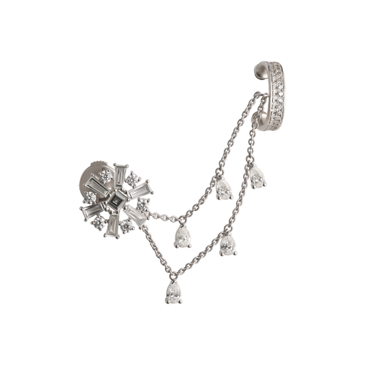 Diamond Stud & Cuff Melt on Chain