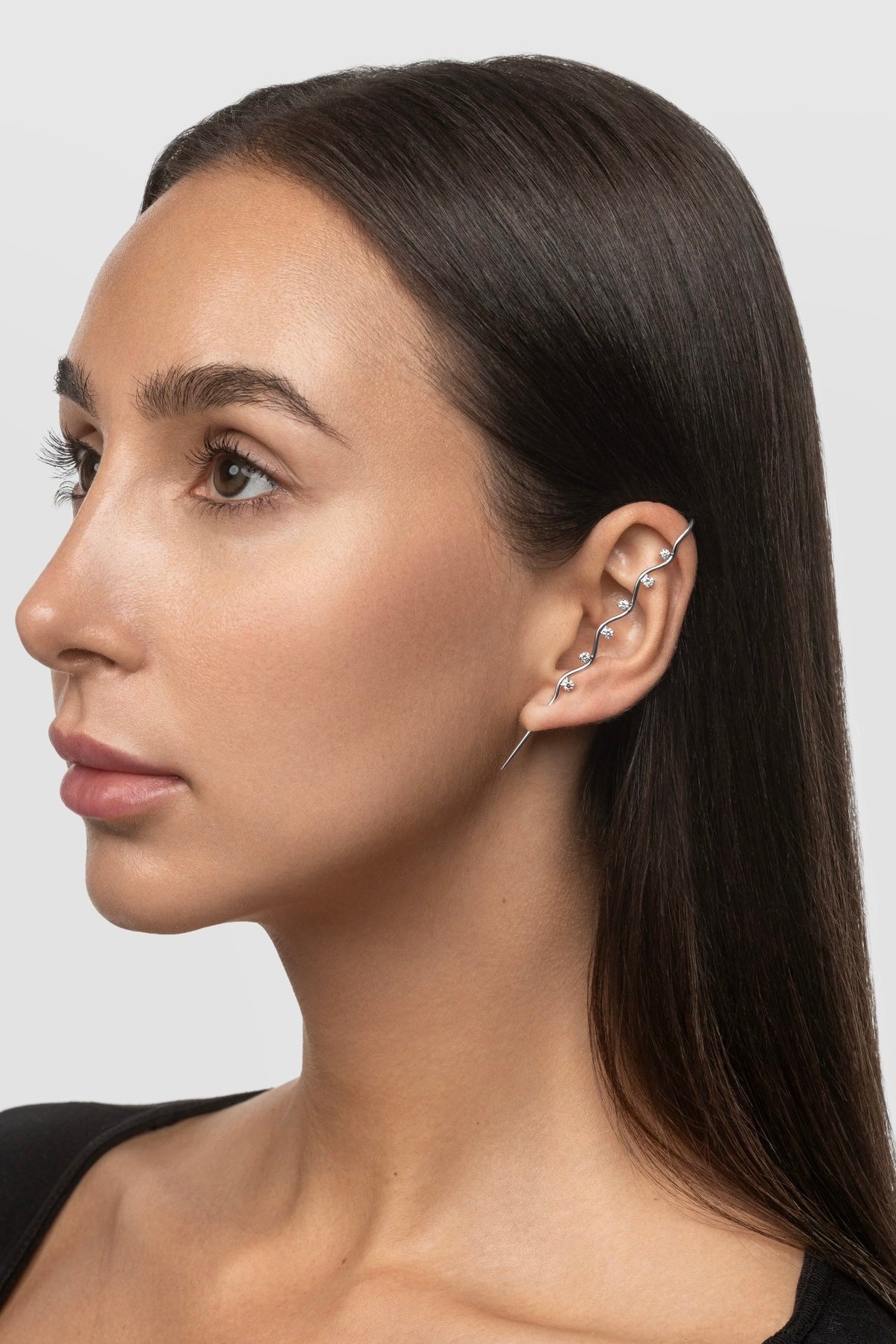 Rubies Ear Pin 18K Gold
